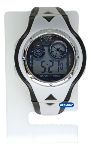 Kit 2 Relogio Digital Led Infantil de Pulso Meninos Masculino Pulseira de Silicone Borracha Com Luz Alarme Calendário Data Cronômetro Redondo Conjunto Infantil Azul Preto Presente Dias das Crianças