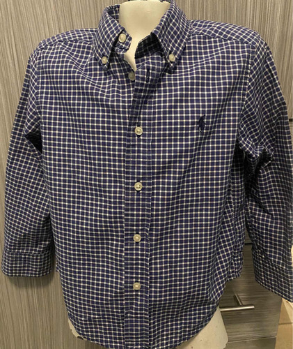 Polo Ralph Lauren Camisa Niño Azul Talla 4