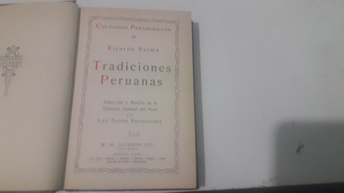 Colec  Pan T 25 Tradiciones Peruanas Jackson