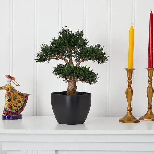 Árbol Artificial De Bonsái De Cedro 4966 Casi Natural, 15 Pu