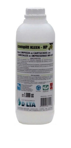 Compitt Kleen Hp Limpieza Cartuchos Cabezales Integrados 1l