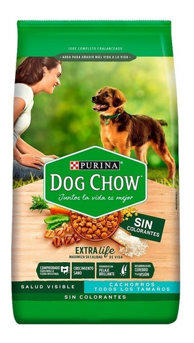 Alimento Dog Chow Salud Visible Sin Colorantes para perro cachorro todos los tamaños sabor mix en bolsa de 8kg