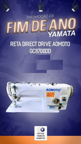 Máquina De Costura Reta Direct Drive Aomoto-12m 220v