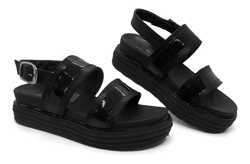 Imagen 2 de 6 de Sandalias Mujer Gomones Plataforma 4 Cm Liviana Comoda 180