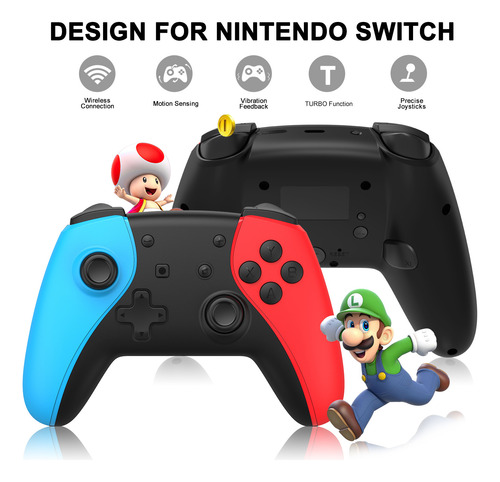 Para Gamepads Inalámbricos De Nintendo Switch Y Pc