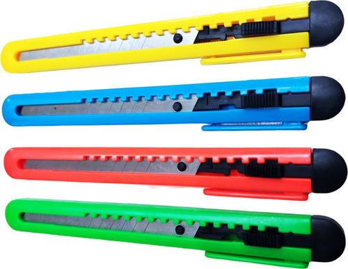 Imagen 4 de 7 de Cutter Ezco Plástica Hojas De Acero 9mm