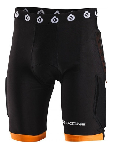 Short Con Protección Sixsixone Negro