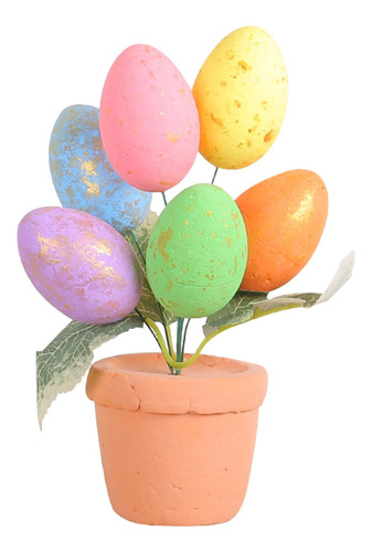 Decoración De Pascua, 20cmx7cmx7cm Manchado Dorado