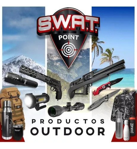 Imagen 7 de 11 de Rifle Pcp M25 Swat Airguns 5,5 6,35 Silen Inflador Funda