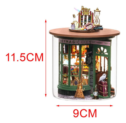 De Casa De Muñecas En Miniatura De Madera Diy, Botella De