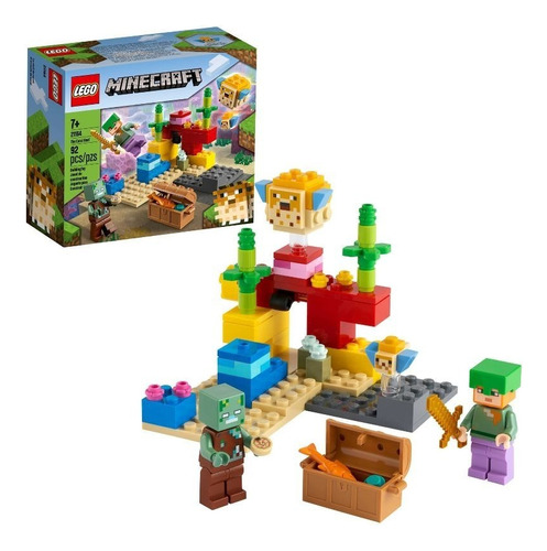 Kit Lego Minecraft El Arrecife De Coral 21164 92 Piezas 3