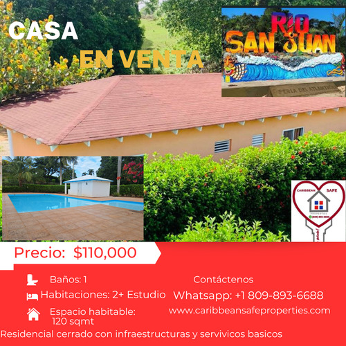 Villa En Venta En Rio San Juan