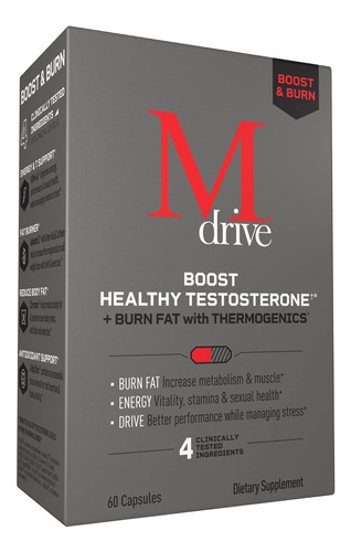 Mdrive Boost And Burn Testosterona Booster Y Quemador De Gra