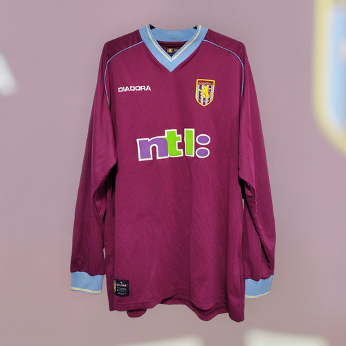 Camiseta Aston Villa 2001/02 Titular Inglaterra 