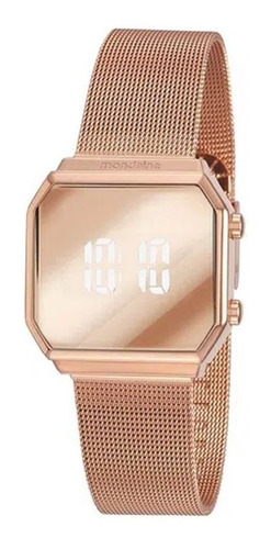 Relógio Mondaine Digital Led Feminino Rosé