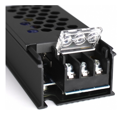 Kit 3 Fonte Chaveada 5a 60w 12v P/ Fita Led Som Capa Preta