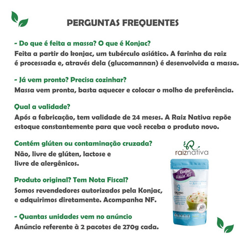 2 X Konjac Massa Arroz Shirataki 9cal 270g - Konjac Massa Mf