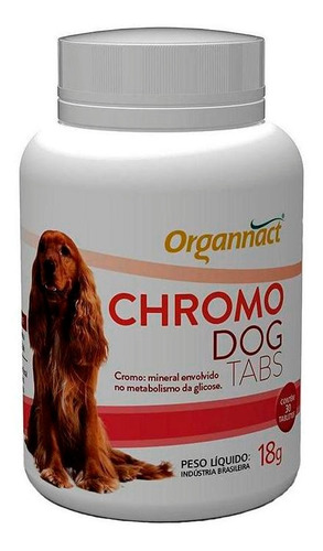 Suplemento Alimentar Organnact Chromo Dog Tabs  30 Tabletes
