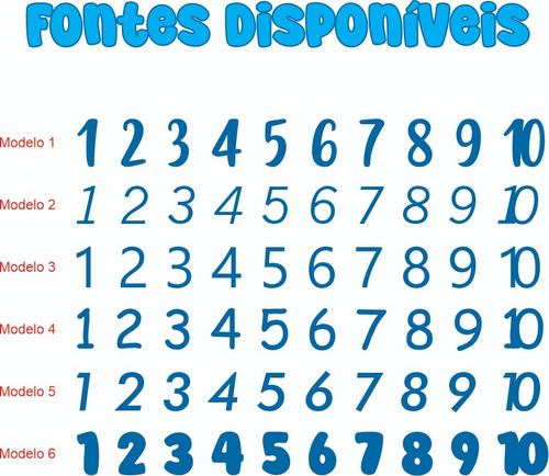 20 Apliques Lamicote Dourado Números Variados Personalizados