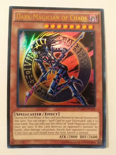 Dark Magician Of Chaos - Ultra Rare     Ygld C