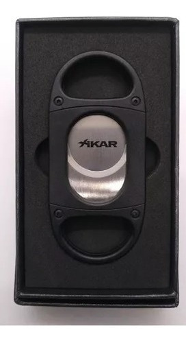 Cortador Charutos Xikar X8 Lâmina Dupla Resina Preto