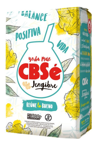 Yerba Mate Cbsé Jengibre 3 Kg 