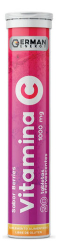 Vitamina C Sabor Berries 1000mg German Energy 20un