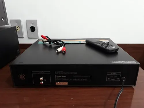 Cd Player Gradiente Cdp-380rc, Com Controle, Cabo E Manual
