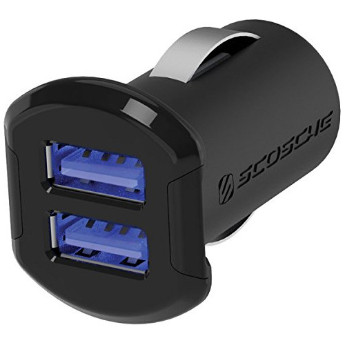 Revuelta Doble Puerto Usb Cargador De Coche 12w