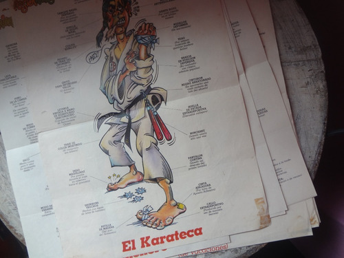 Posterribles El Karateca Originales 80s Primera Mano Cromy