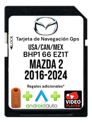 Tarjeta De Navegación Mazda 2 2016-2024 Gps + Android Auto