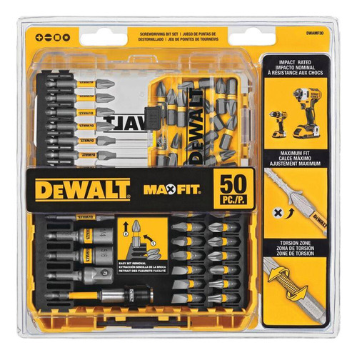 Set De Puntas De Taladro Dewalt Maxfit - Dwamf50 (50 Piezas)
