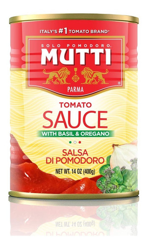 Mutti Polpa Basilico Y Oregano 400g Origen Italia