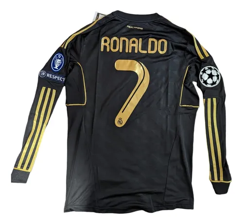 Real madrid jersey negro sale