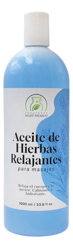 Aceite Con Hierbas Relajantes Para Masajes (1 Litro). 