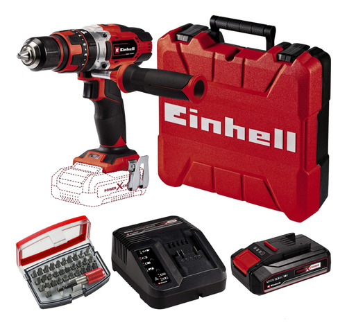 Taladro Percutor 18v Einhell Te-cd 18/48 Li Batería Maletín