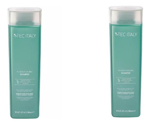  Pack 2 Hi-moisturizing Shampoo  Tec Italy 300 Ml 