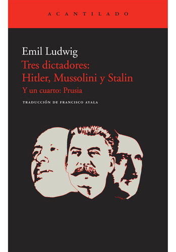 Libro Tres Dictadores: Hitler, Mussolini Y Stalin De Emil Lu