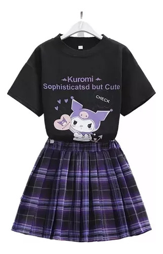 Tops+jk Skirt Kuromi, Ropa De Verano Para Niñas Adolescentes