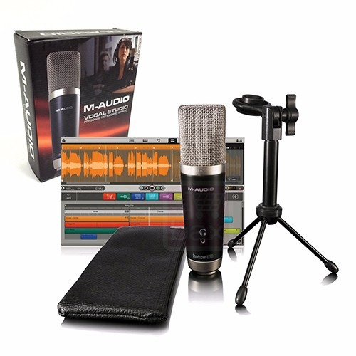 Microfono Condenser Usb M-audio Vocal Studio Kit Grabacion