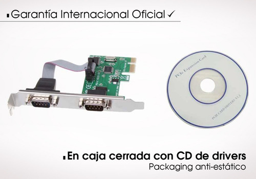 Imagen 7 de 10 de Placa Pci E Rs232 Db9 2 Puertos Express Impresora Fiscal