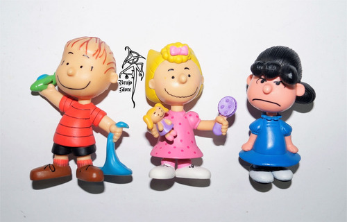 Peanuts Snoopy Just Play Linus Lucy Sally Set 8cm Brujostore (Usado)