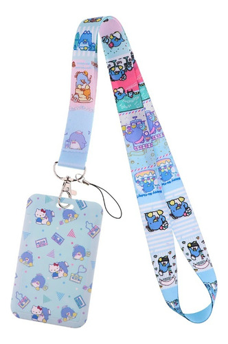 Lanyard Hello Kitty Porta Credencial Impresión Digital