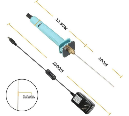 Y T Cortador Eléctrico De Espuma De Cuchillo Caliente, 10 Cm