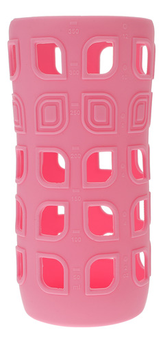 Funda Protectora Duradera De Silicona Rosa Para Botella De L