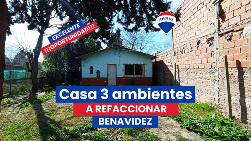 Casa 3 Ambientes Con Jardin En Venta En Benavidez