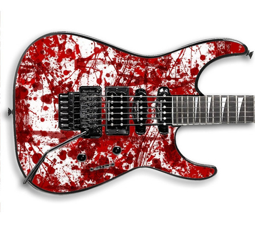 Skin Blood Sangue Escorrendo - Adesivo Guitarra Baixo Violão