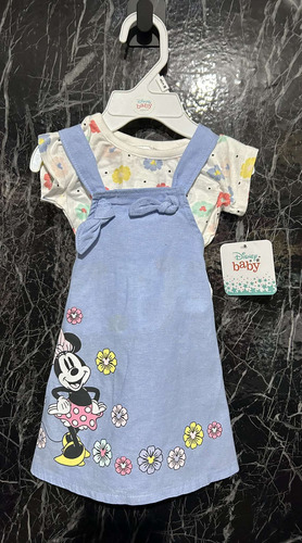 Disney Baby- Conjunto Vestido Y Playera Minnie Mouse