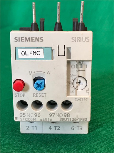 Relevador Bimetálico Siemens 3.5 A 5amp $285 Cod. 577