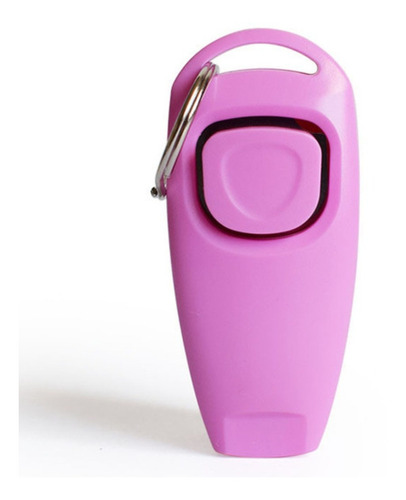 Dog Clicker Adestramento Canino Com Apito Treinamento Pet Cor Rosa